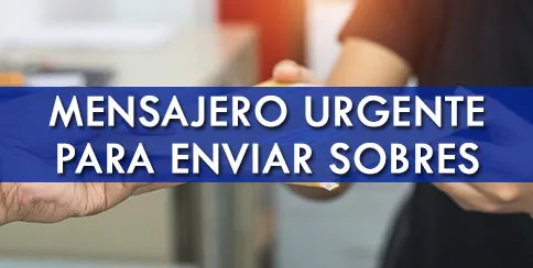 mensajero urgente sobres