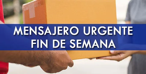 mensajero urgente fin de semana